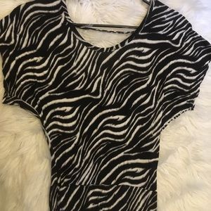Zebra Print Blouse